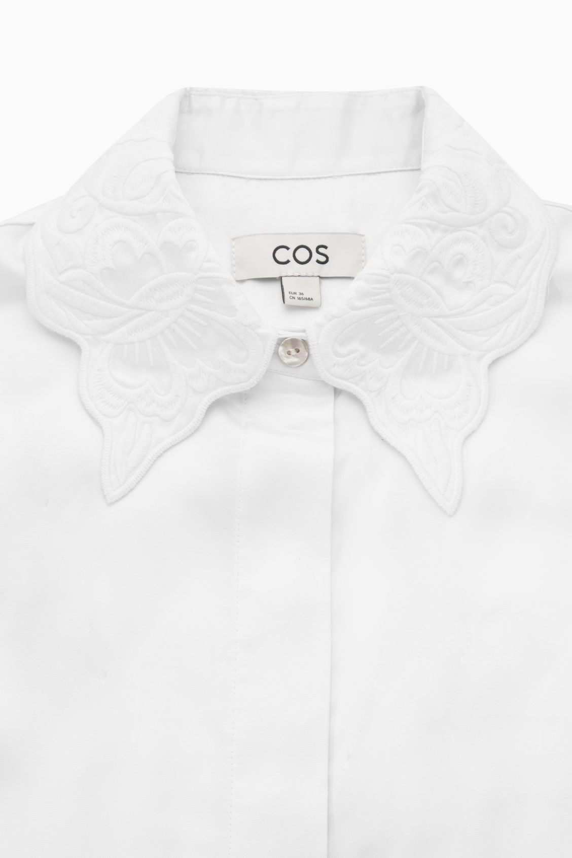 COS Round-collar Shirt in White